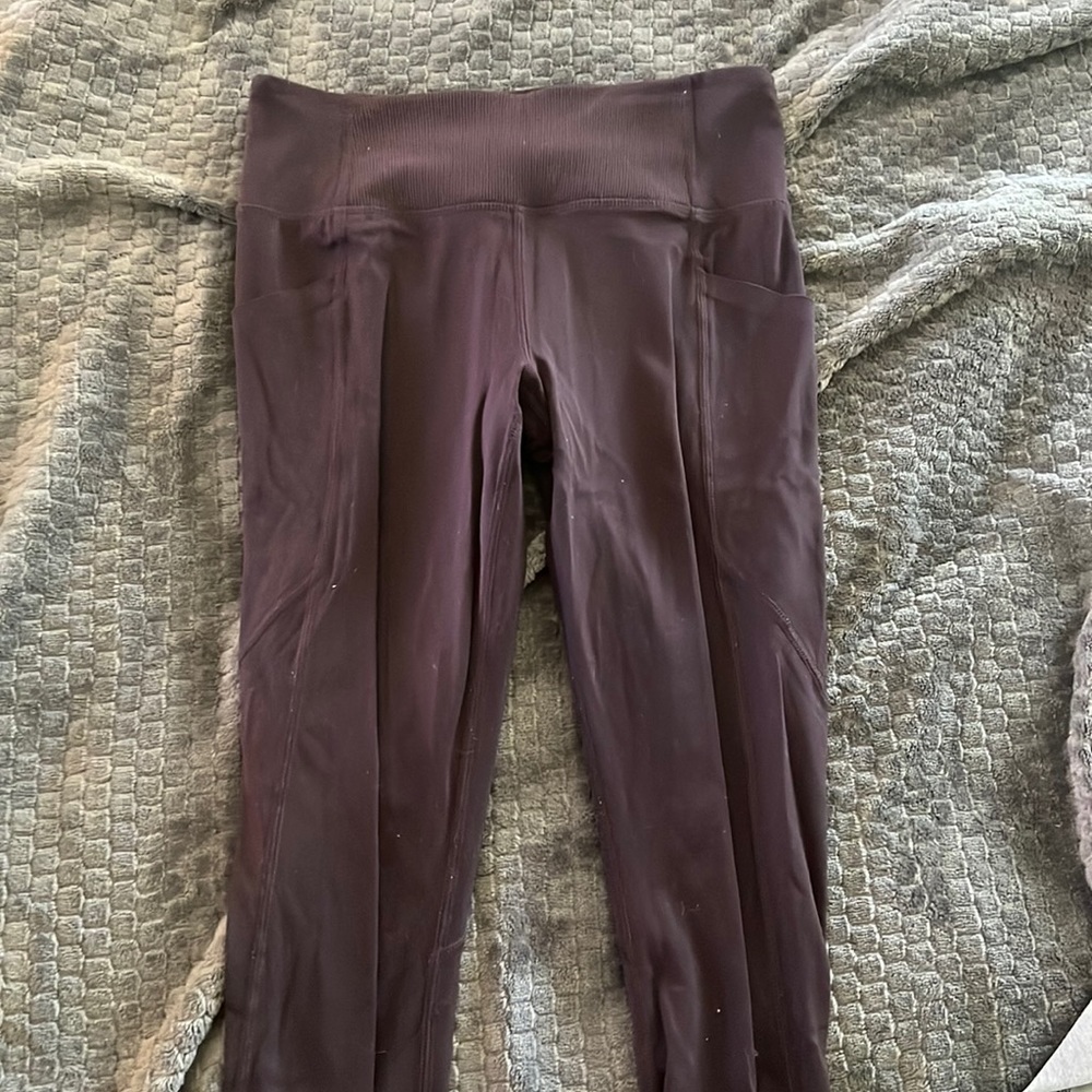 Members Mark brand, Dark purple, Size small leggings